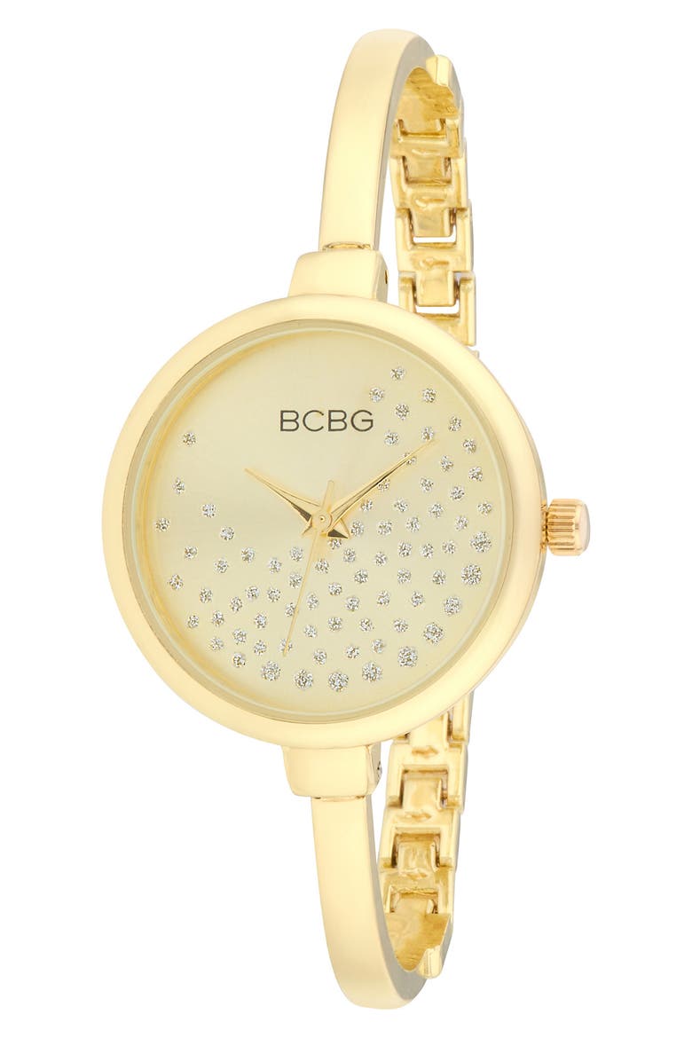 Crystal Dial Bracelet Watch, 32mm, Main, color, GOLD