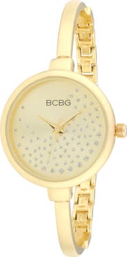BCBG Crystal Dial Bracelet Watch, 32mm