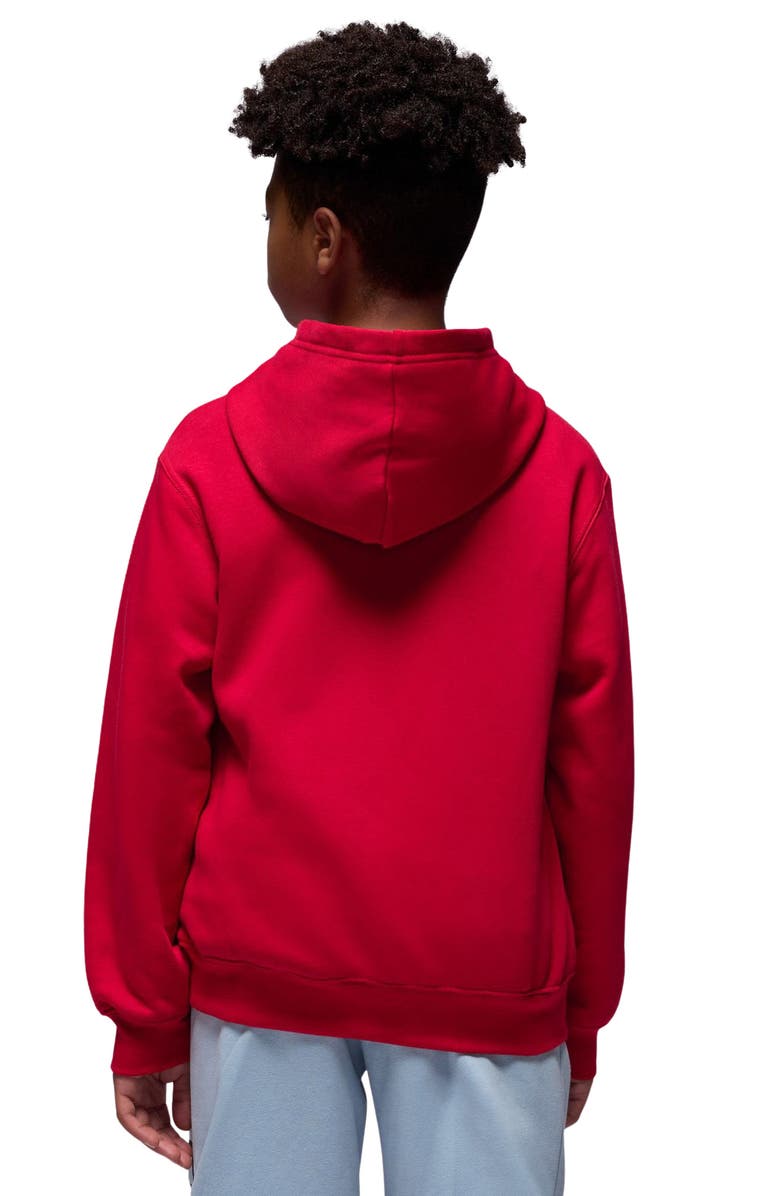 Jordan Kids' MJ Essentials Fleece Graphic Hoodie, Alternate, color, Gym Red