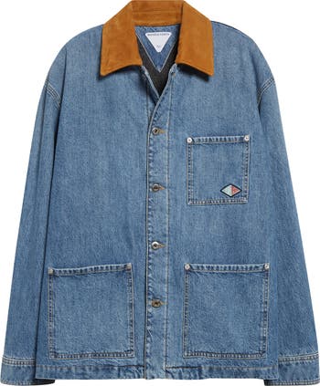 Bottega Veneta Padded Denim Workwear Jacket | Nordstrom