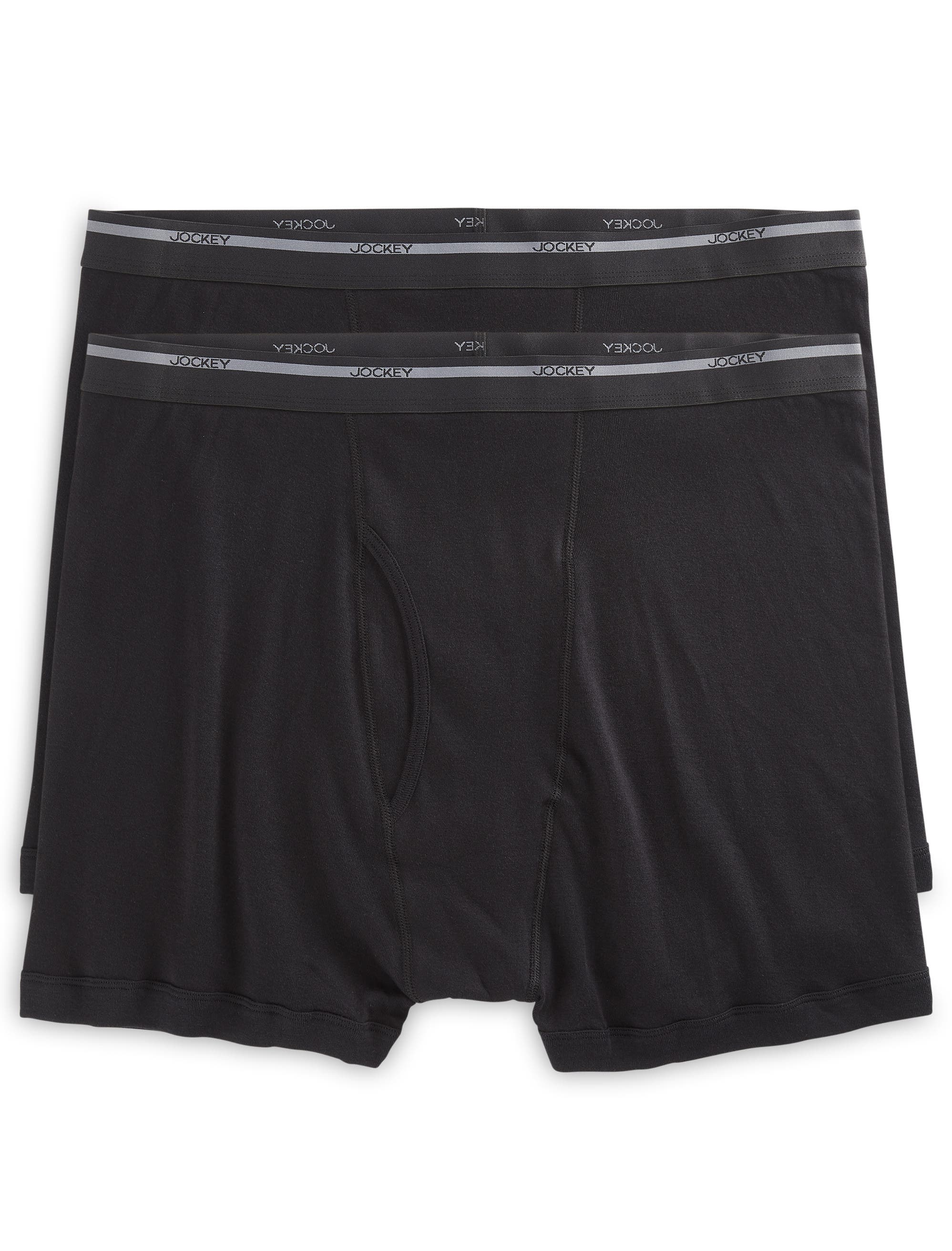 Jockey Big & Tall 2-pk Boxer Briefs in Black 