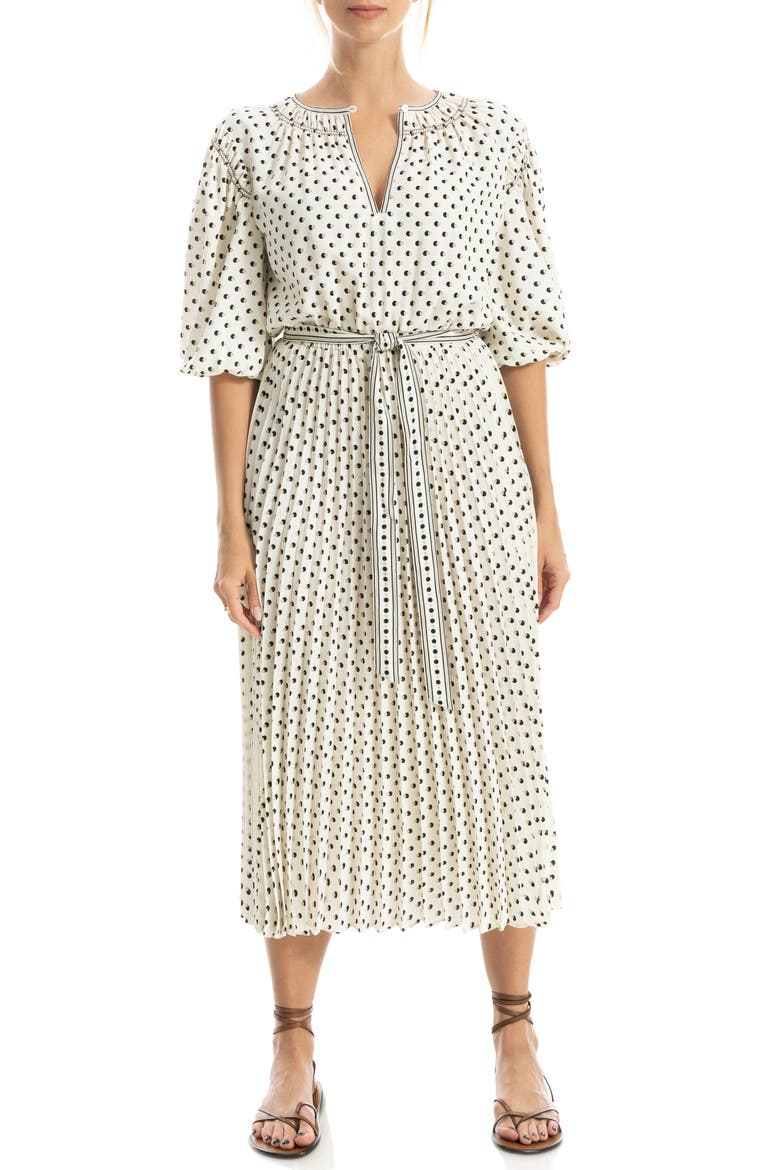 Elbow Length Sleeve Crepe Dress video