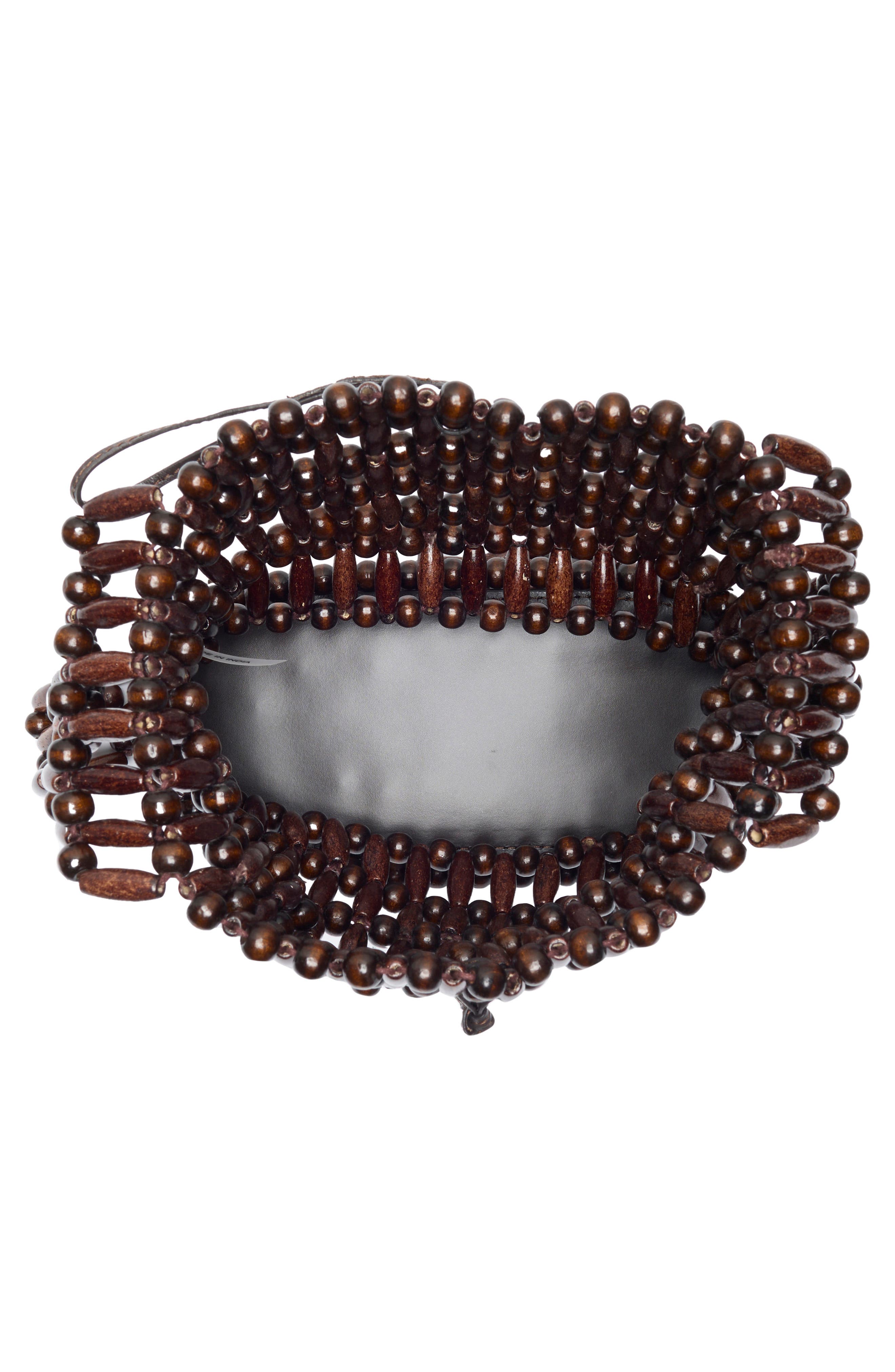 STAUD Coronado Bag, Alternate, color, Wood Beads