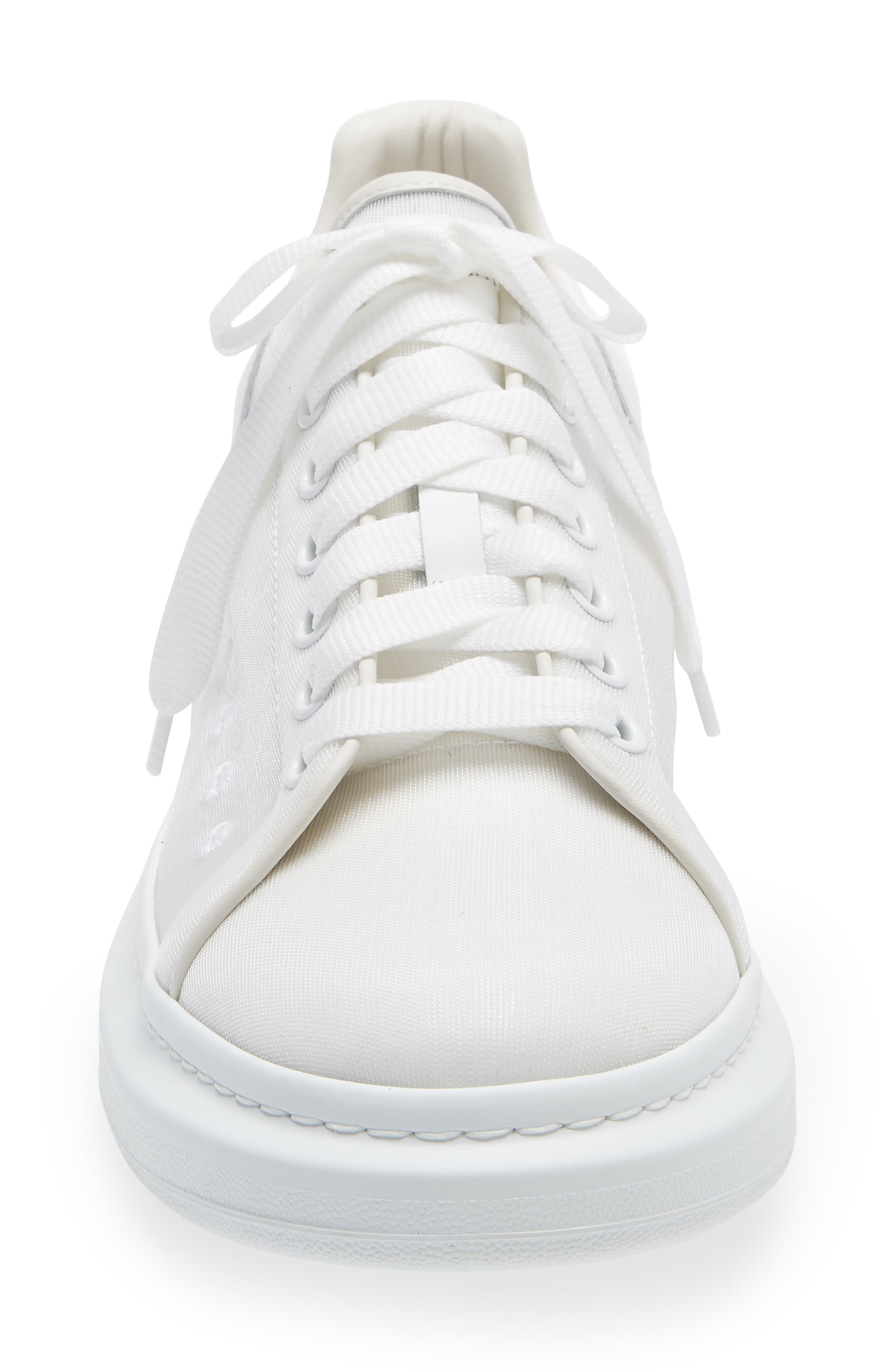 Alexander McQueen Oversize Transparent Sneaker, Alternate, color, WHITE