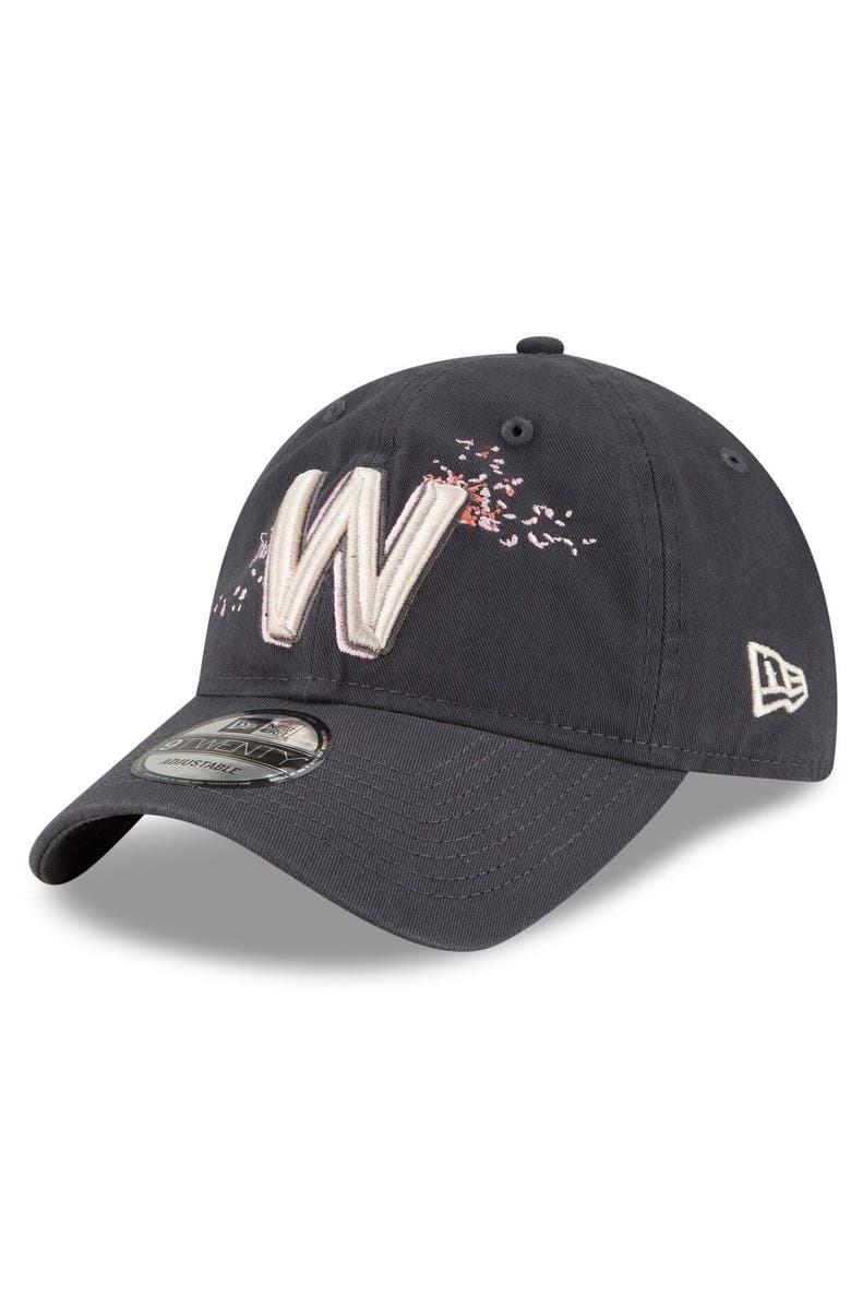 New Era Men's New Era Graphite Washington Nationals 2022 City Connect 9TWENTY Adjustable Hat, Main, color, 