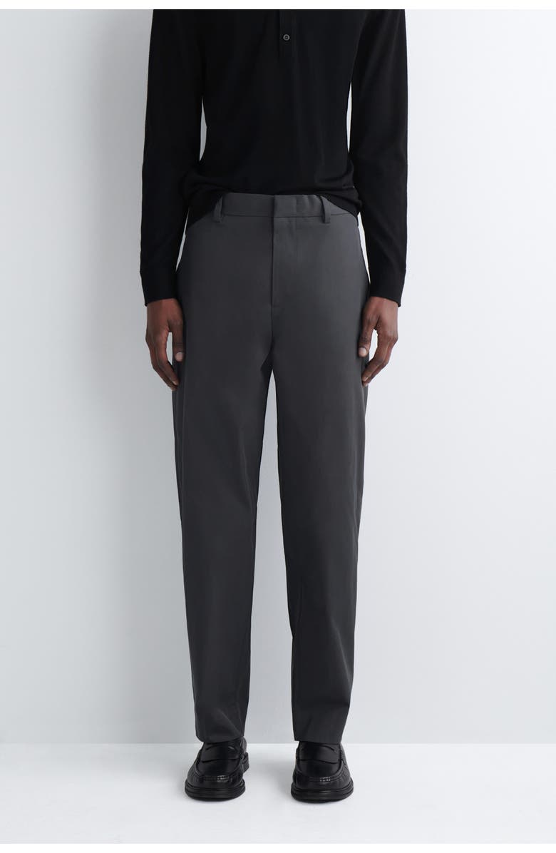 COS Cotton Regular-Fit Tapered Chinos, Alternate, color, Charcoal