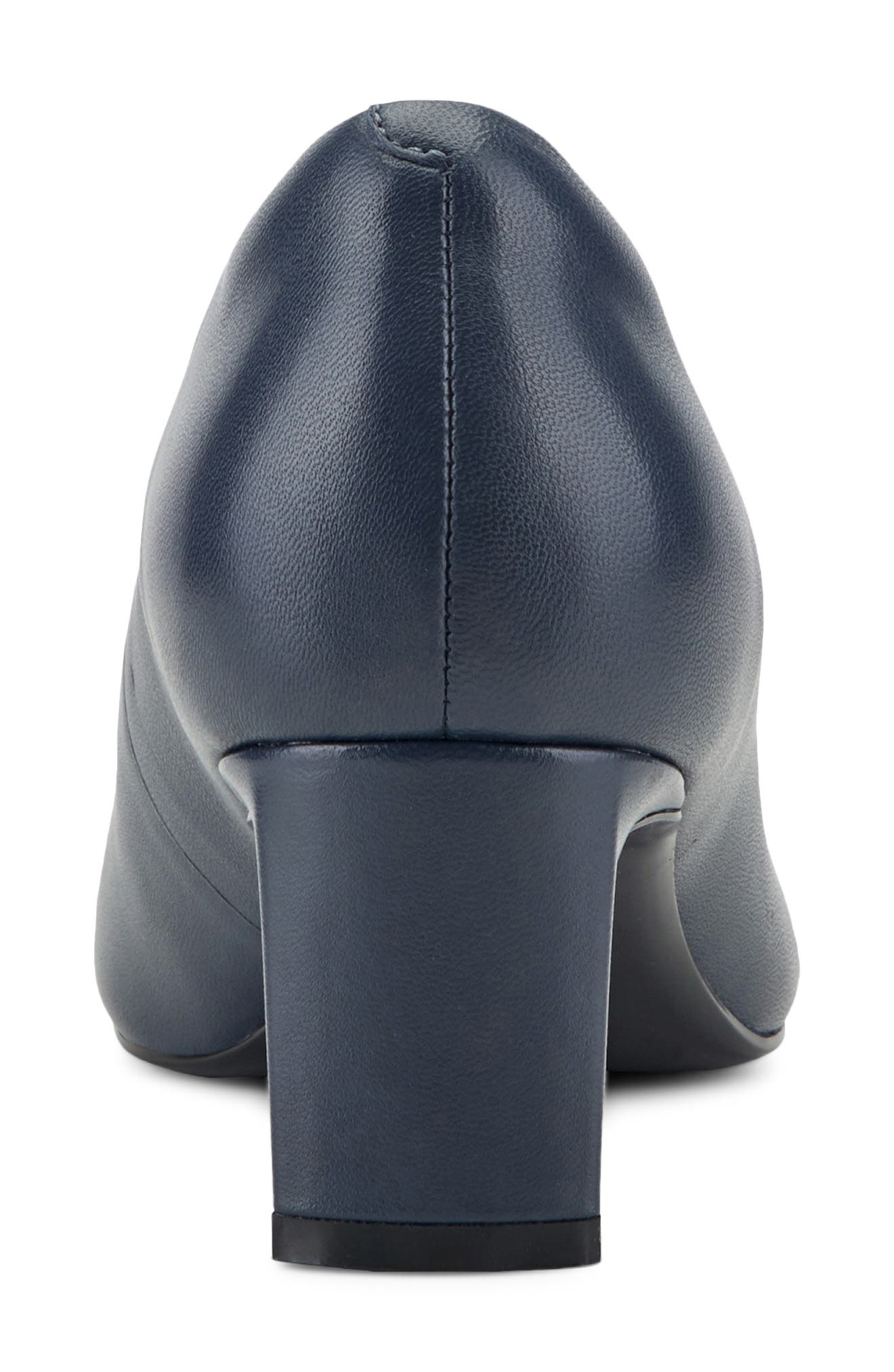 Merida Almond Toe Pump, Alternate, color, DARK BLUE LEATHER
