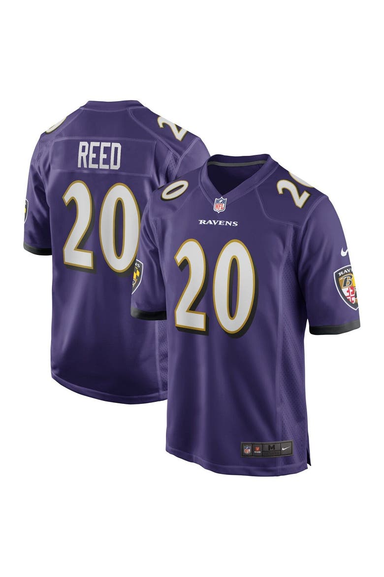 Men's Nike Ed Reed Purple Baltimore Ravens Game Retired Player Jersey, Main, color, Purple