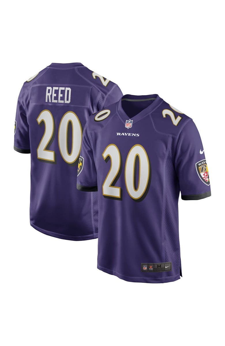 Nike Men's Nike Ed Reed Purple Baltimore Ravens Game Retired Player Jersey, Main, color,