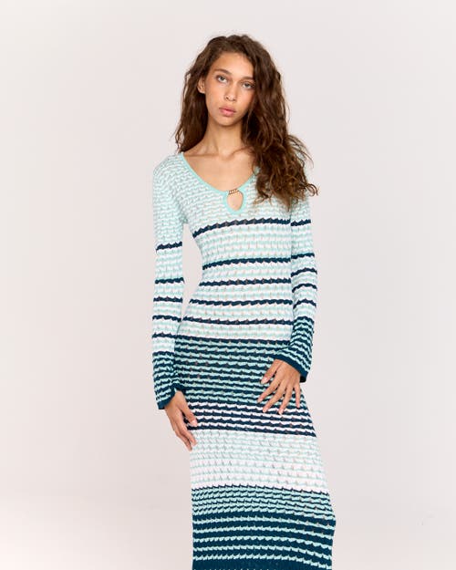 Romy Havana Dress In Green Striped