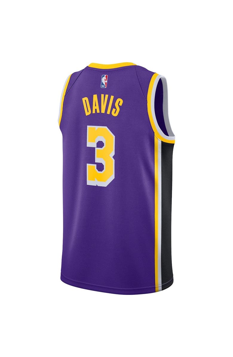 Jordan Brand Men's Jordan Brand Anthony Davis Purple Los Angeles Lakers 2020/21 Swingman Jersey - Statement Edition, Alternate, color, 