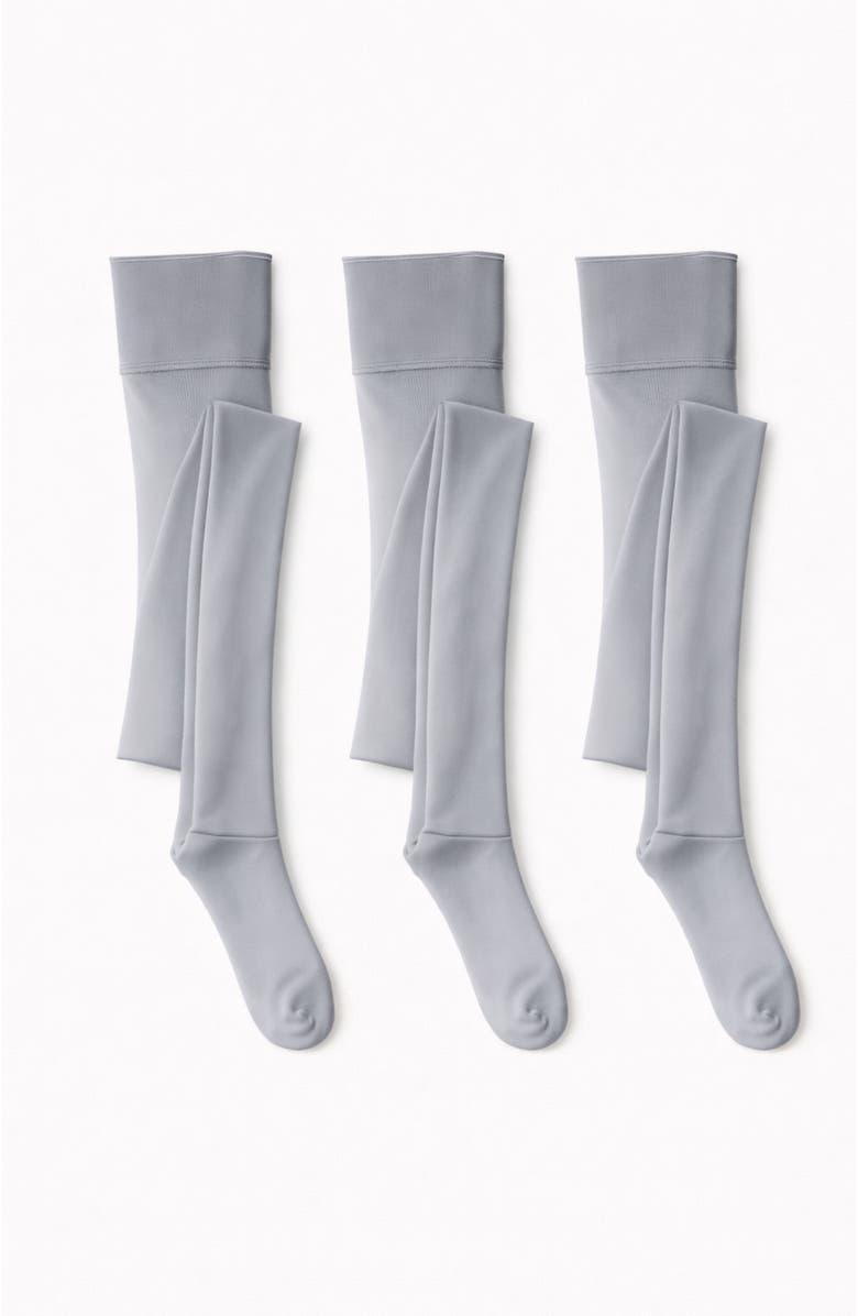 LECHERY<sup>®</sup> 5-Pack Glossy Semi-Sheer Opaque Ladder Resistant Party Evening Tights for Women, Alternate, color, Grey