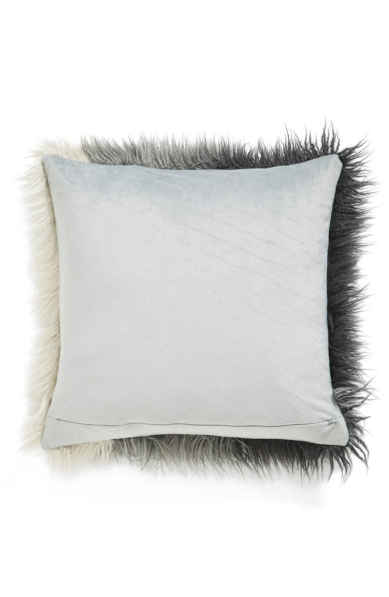 NORDSTROM AT HOME Ombré Faux Fur Flokati Accent Pillow, Alternate, color, 