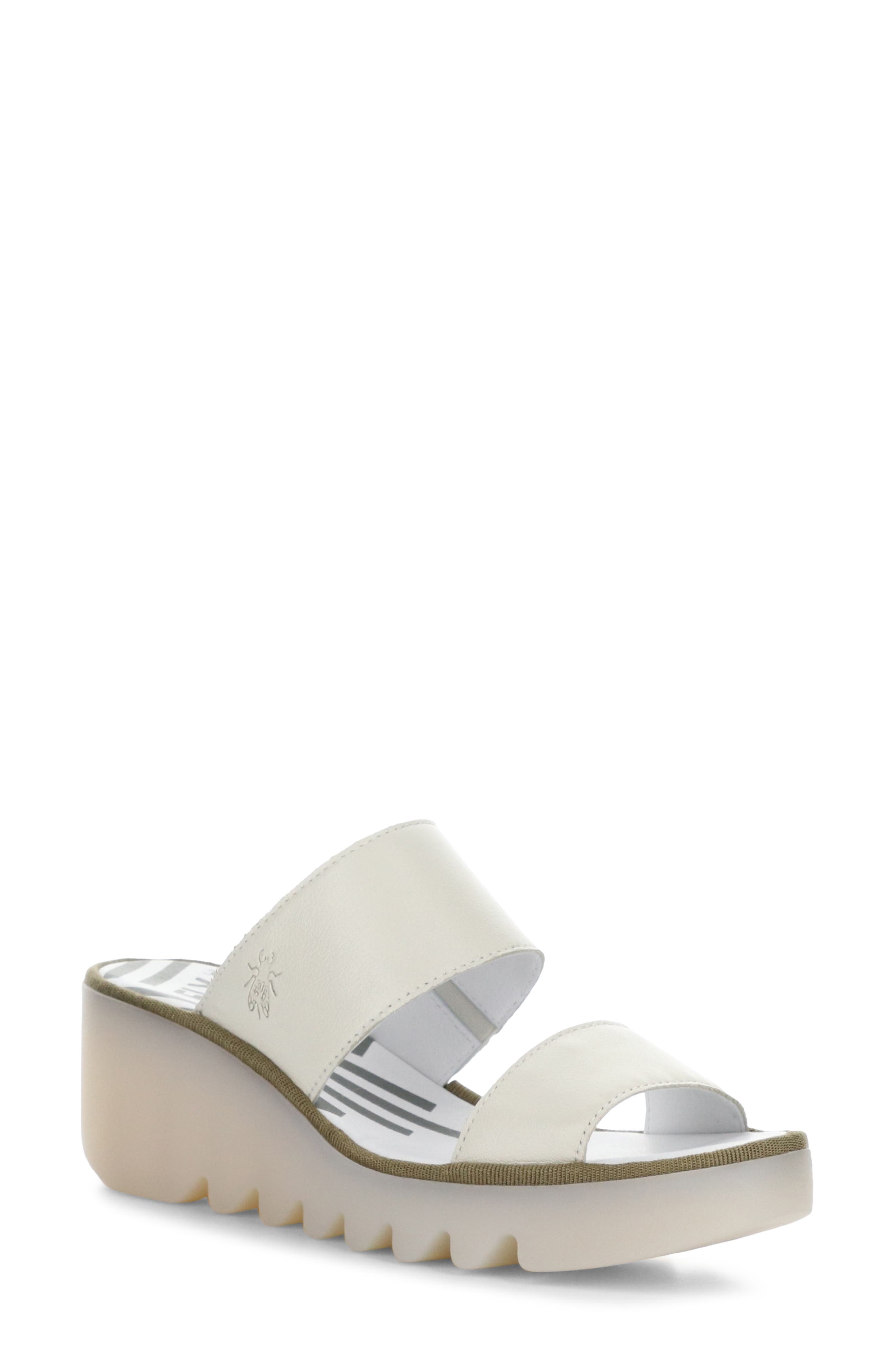 Besy Platform Sandal, Main, color, 009 OFF WHITE MOUSSE