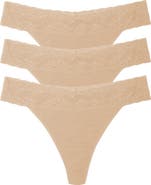 Natori Bliss Perfection One Size Thong 3-Pack