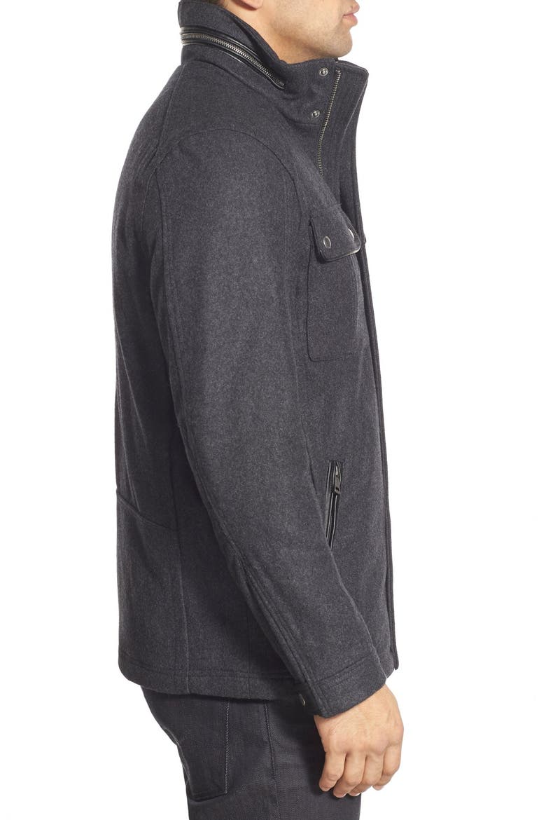 Cole Haan Melton Coat, Alternate, color, CHARCOAL