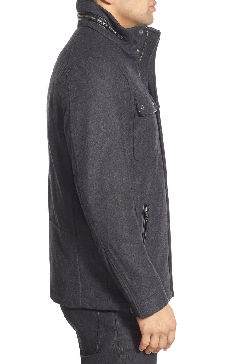 Cole Haan Signature Cole Haan Melton Coat, Alternate, color, Charcoal