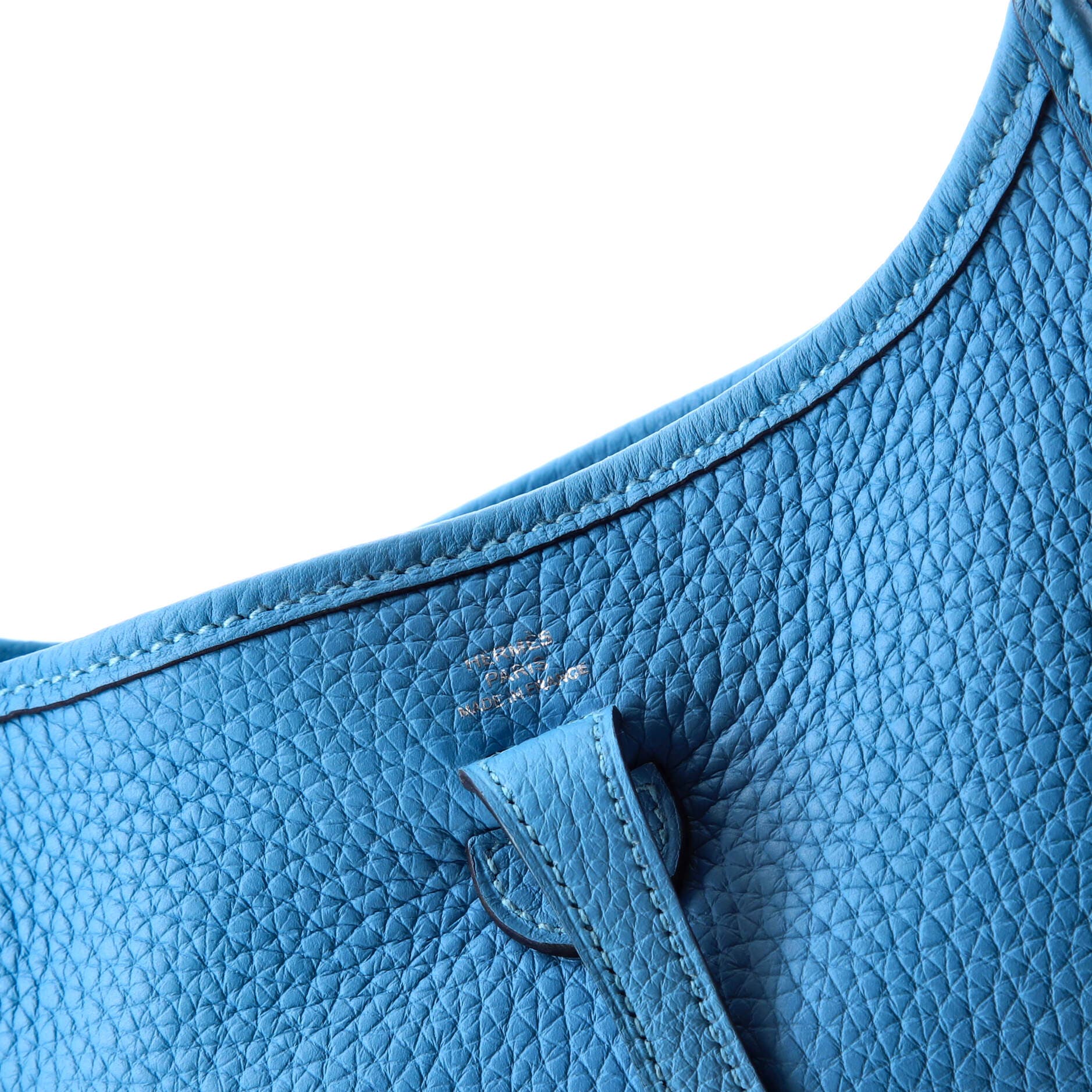 Pre-Owned Hermes Evelyne Bag Gen III Maurice TPM, Alternate, color, Celeste