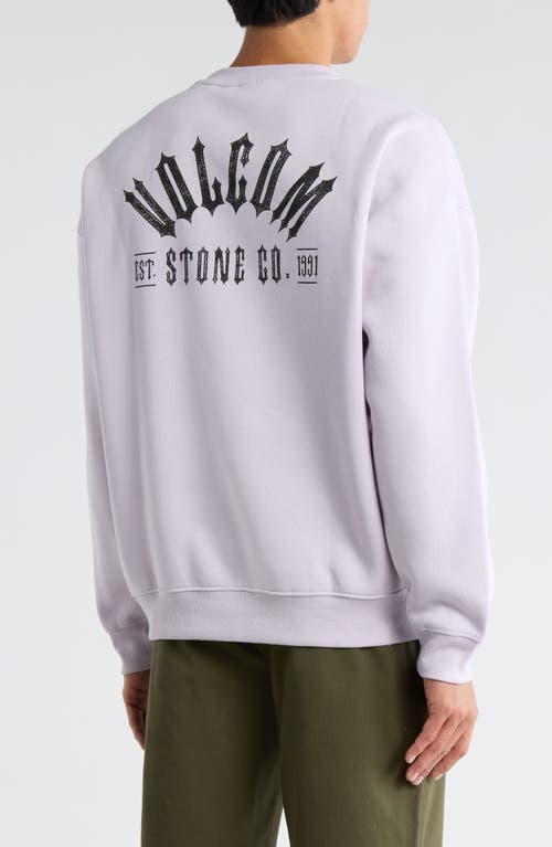 Volcom Round About Crew Sweater In White
