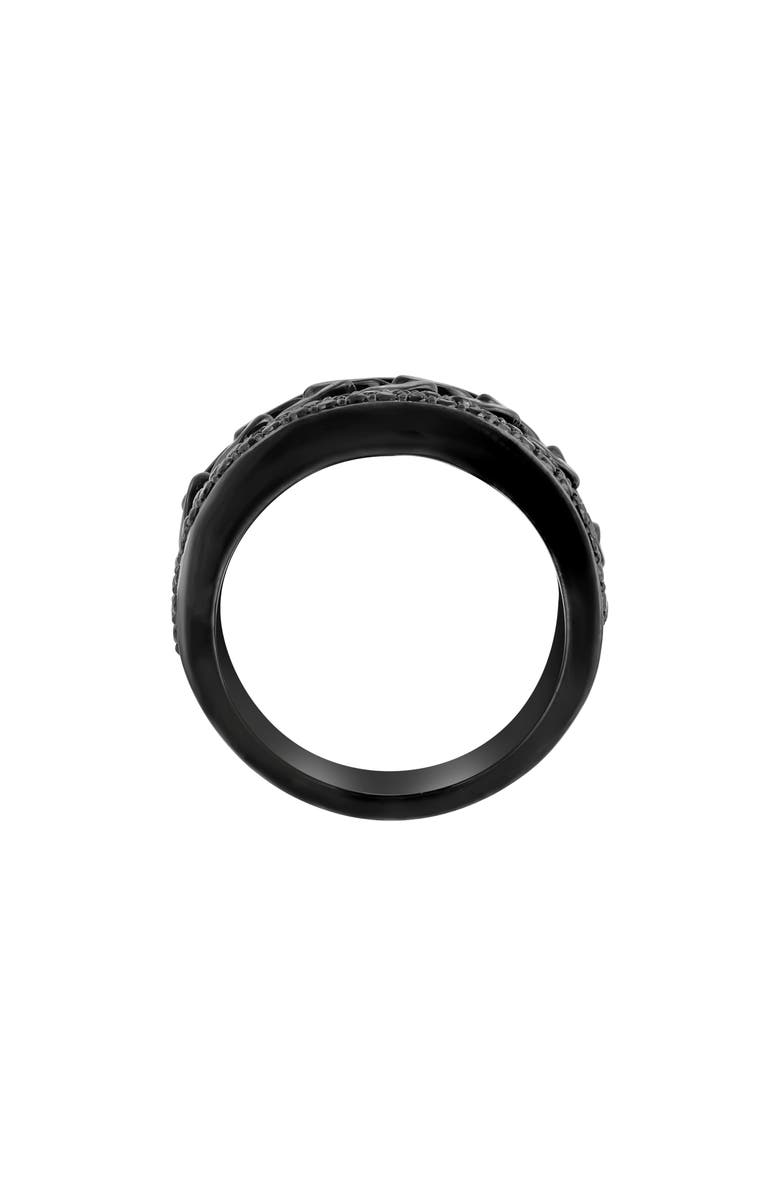 EFFY Men's Sterling Silver Pavé Black Spinel Band Ring, Alternate, color, Black