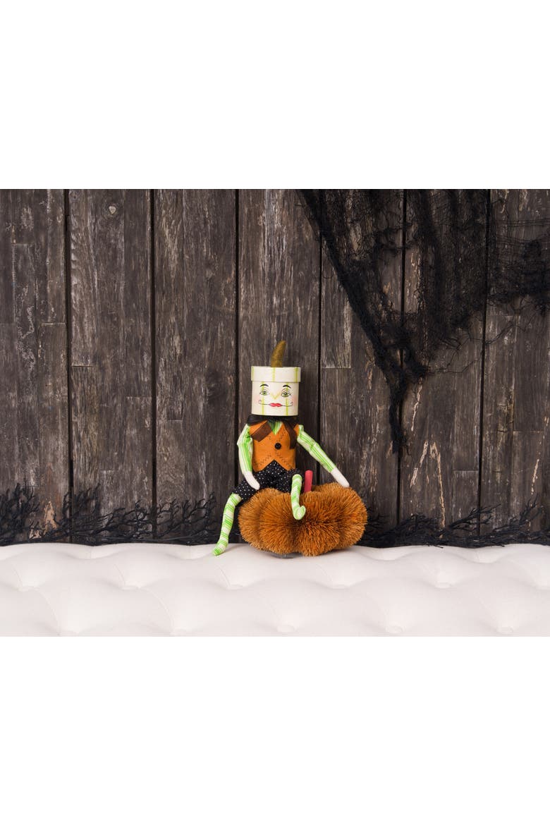Slim Tim Pumpkin Halloween Joe Spencer Gathered Traditions Figurine, Alternate, color, Orange