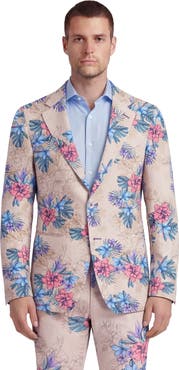 Lords of Harlech Exotic Floral Mens Tailored Blazer