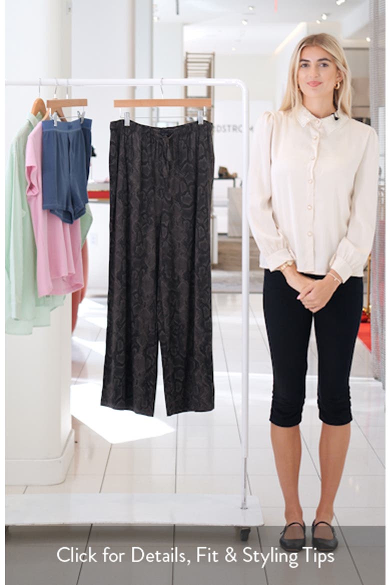 Wide Leg Pajama Pants video