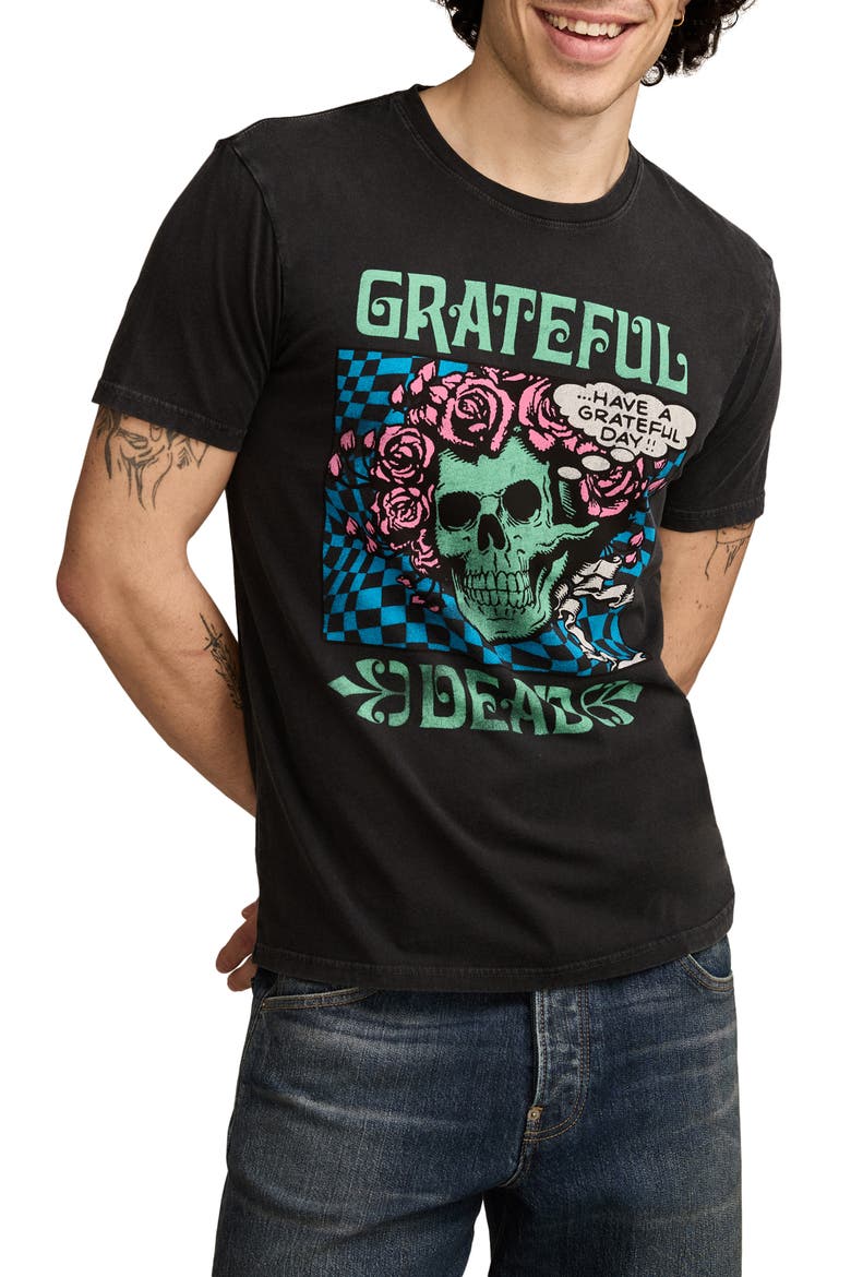 Grateful Dead Neon Cotton Graphic T-Shirt, Main, color, MOONLESS NIGHT