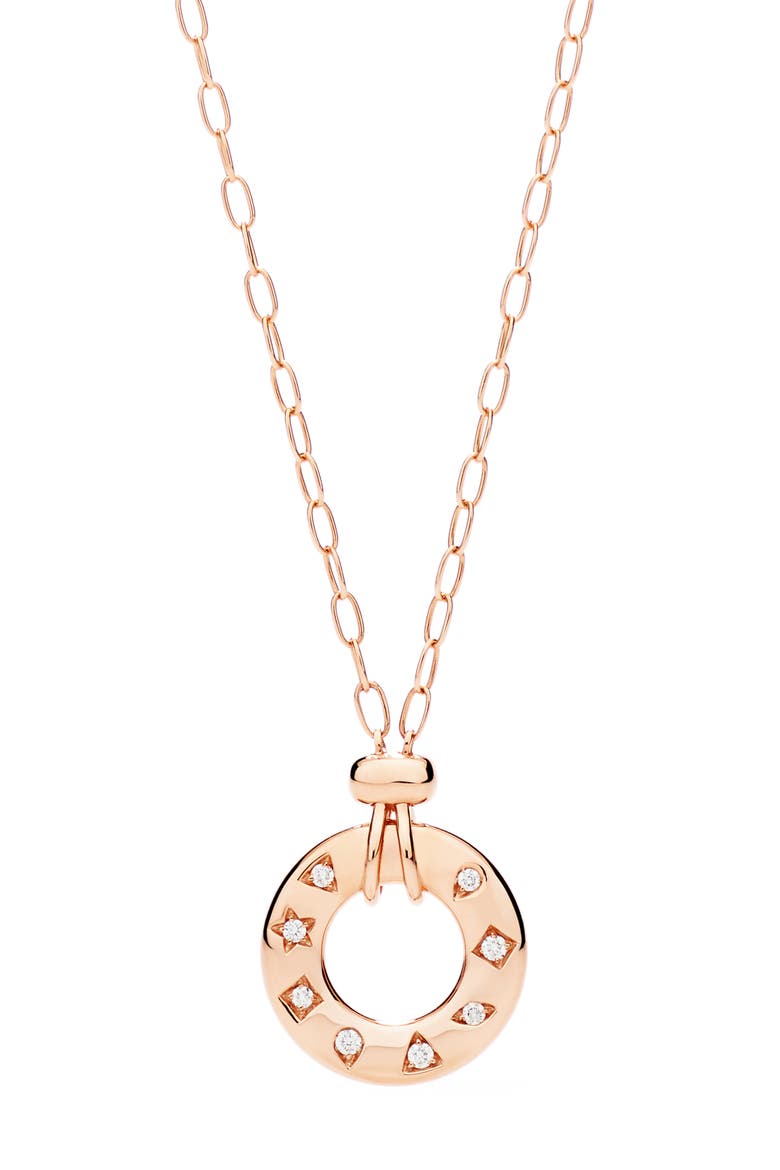 Catene Traditional Diamond Pendant Necklace, Main, color, 18K YELLOW GOLD