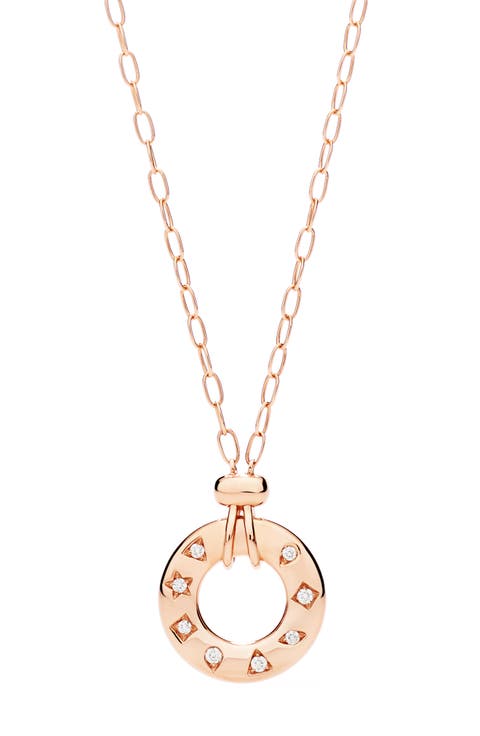 Catene Traditional Diamond Pendant Necklace