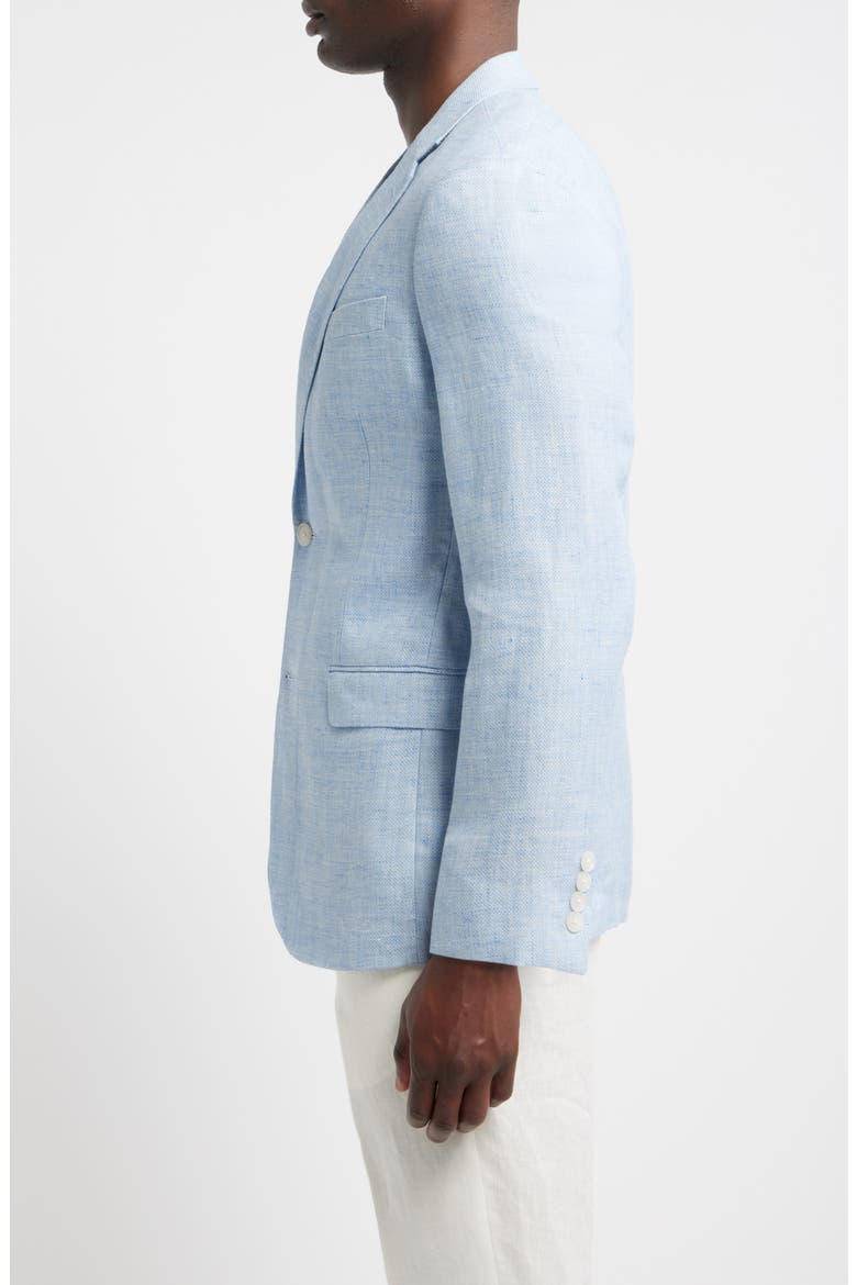 Henrik Trim Fit Light Blue Slub Linen & Wool Sport Coat, Alternate, color, LIGHT BLUE SILVA TEXTURE