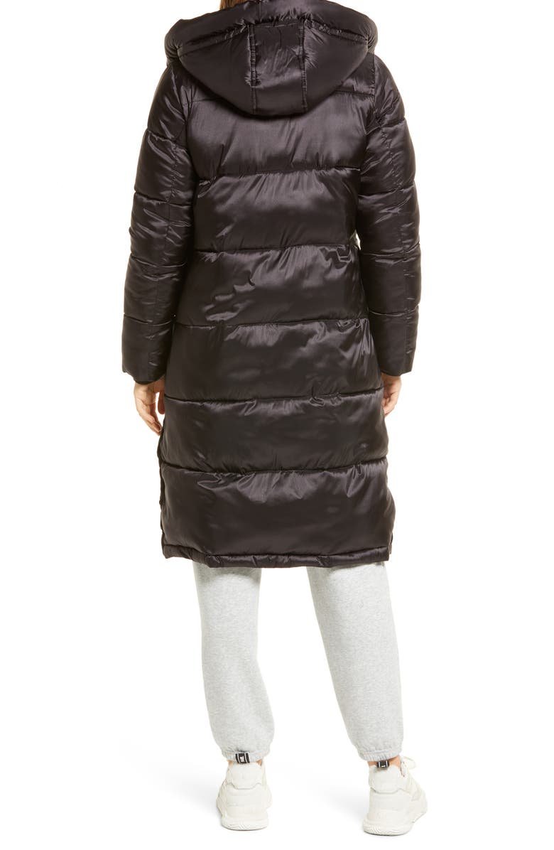 Sam Edelman Sam Edlelman Water Repellent Iridescent Puffer Coat, Alternate, color,