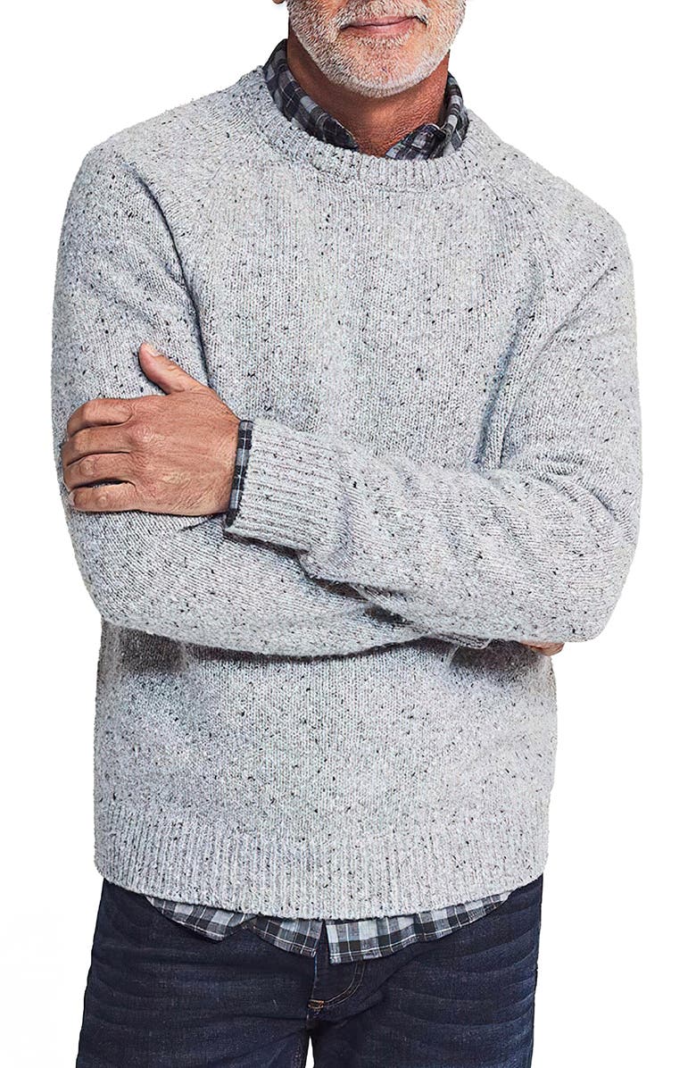 Faherty Flecked Merino Wool Blend Sweater, Main, color, 