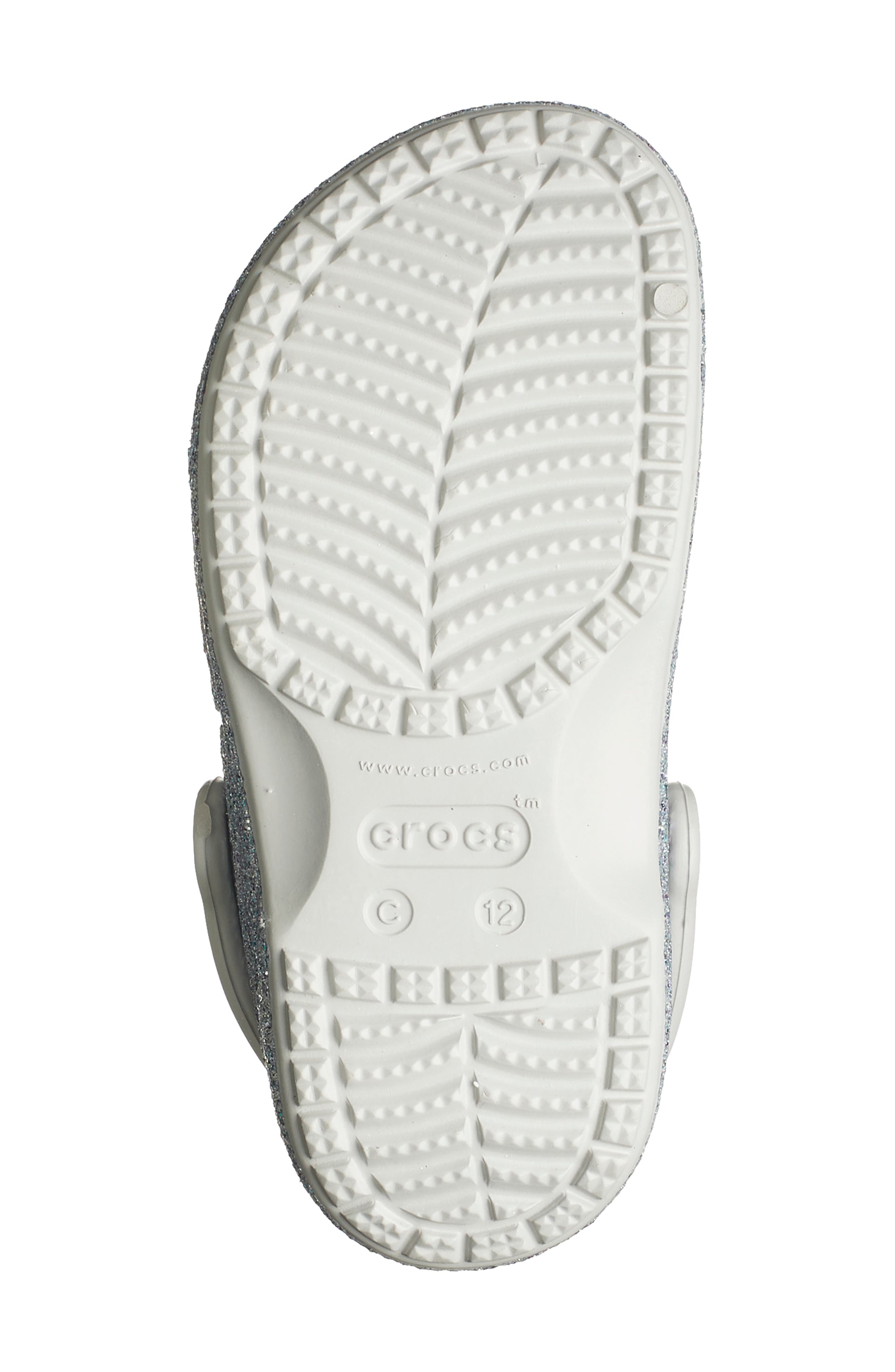 CROCS Baya Glitter Clog, Alternate, color, Silver