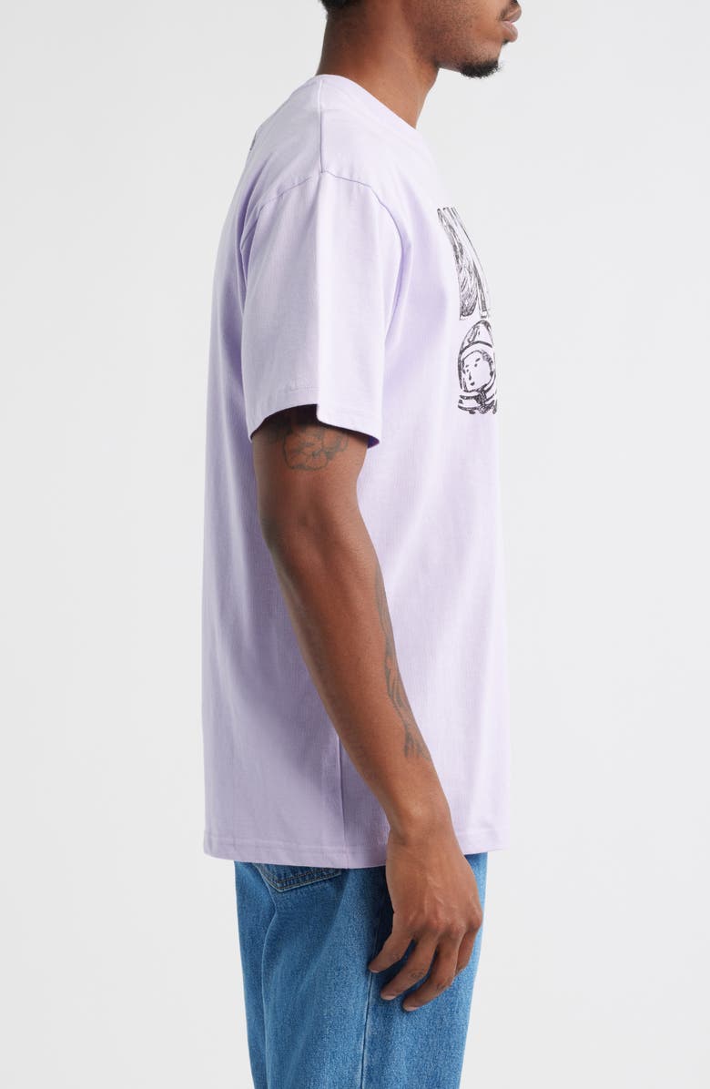 Billionaire Boys Club BB Sketch Graphic T-Shirt, Alternate, color, Pastel Lilac