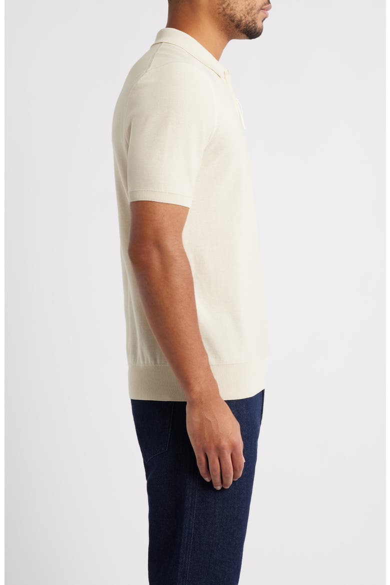 Imartino Piqué Zip Polo, Alternate, color, OPEN WHITE