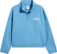 Rip Curl Surf Puff Logo Quarter Zip Sweatshirt