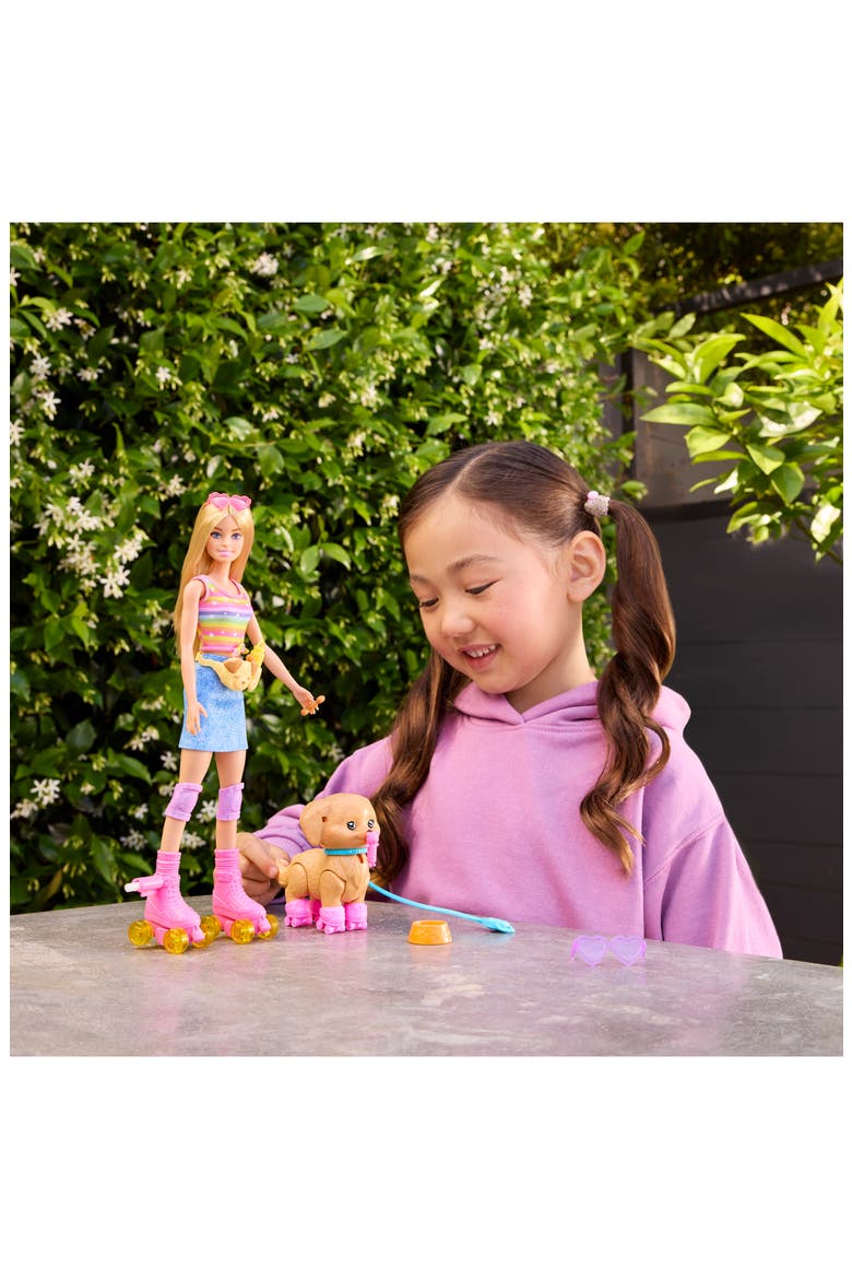 Kids' Barbie Roller Skating Feature Pet Doll, Alternate, color, BLONDE