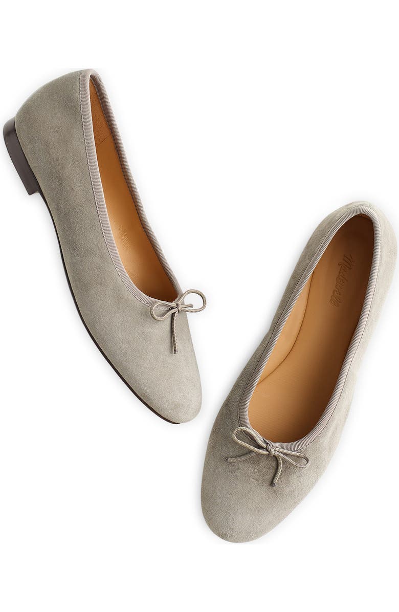Madewell Francine Ballet Flat, Alternate, color, Pewter