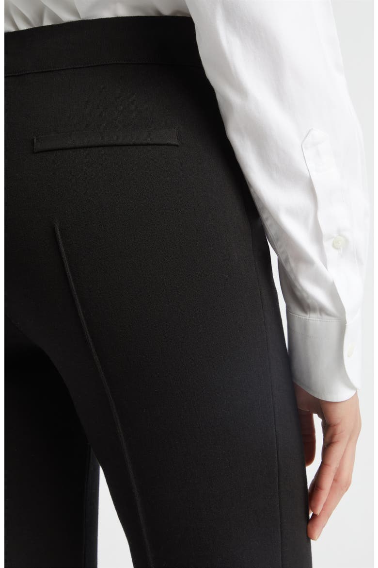 Geo Kick Flare Cropped Pants, Alternate, color, BLACK