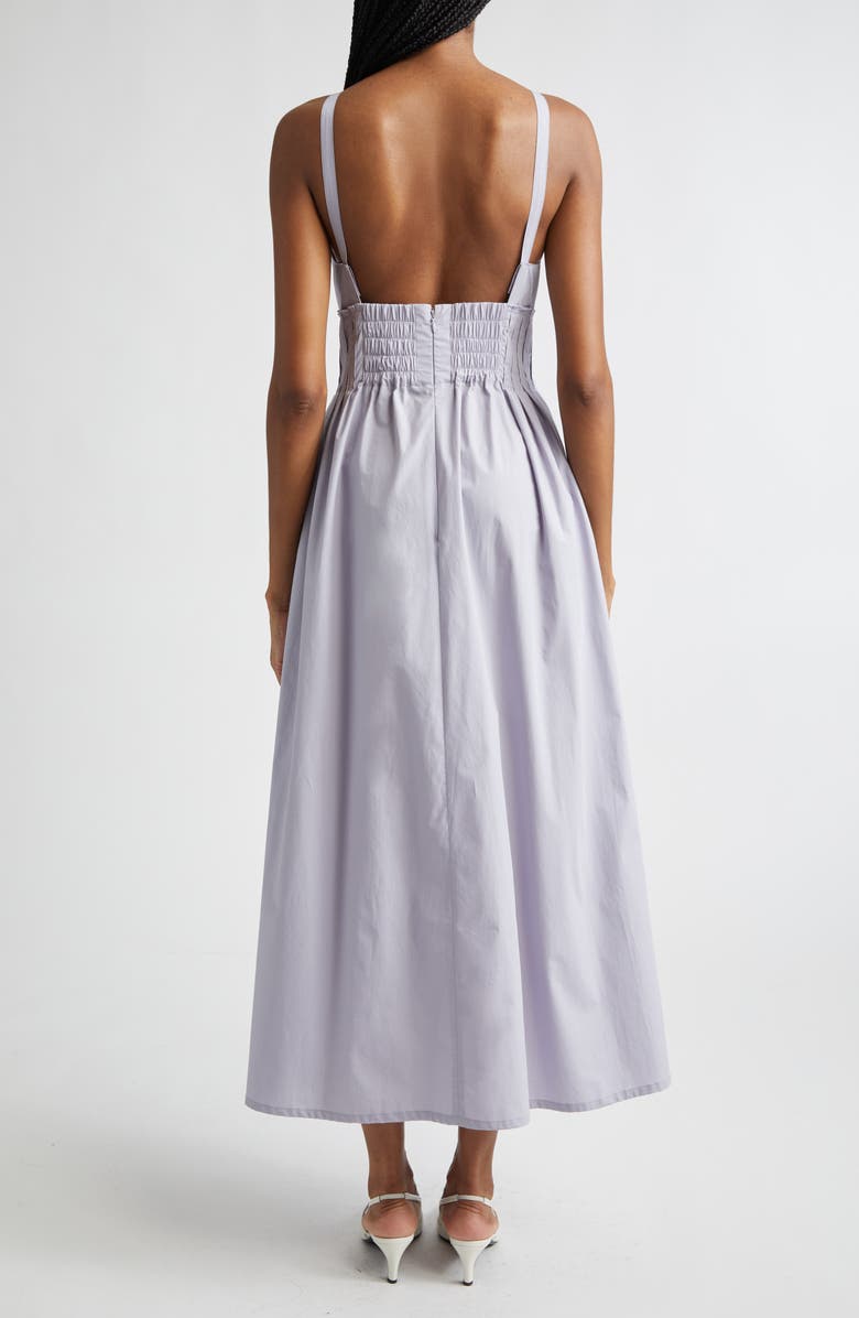 Giorgio Armani Iris Poplin Midi Dress, Alternate, color, Lilac