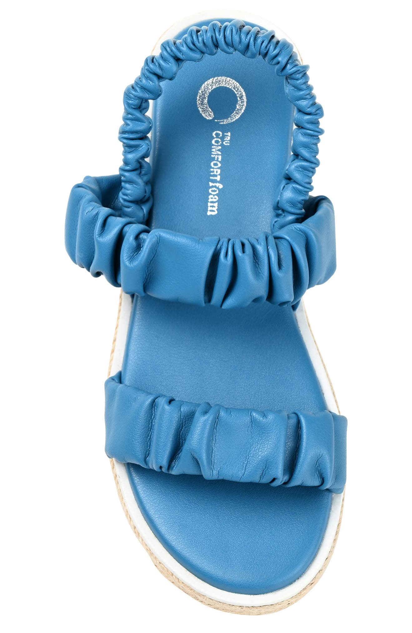 Knowles Platform Sandal, Alternate, color, BLUE