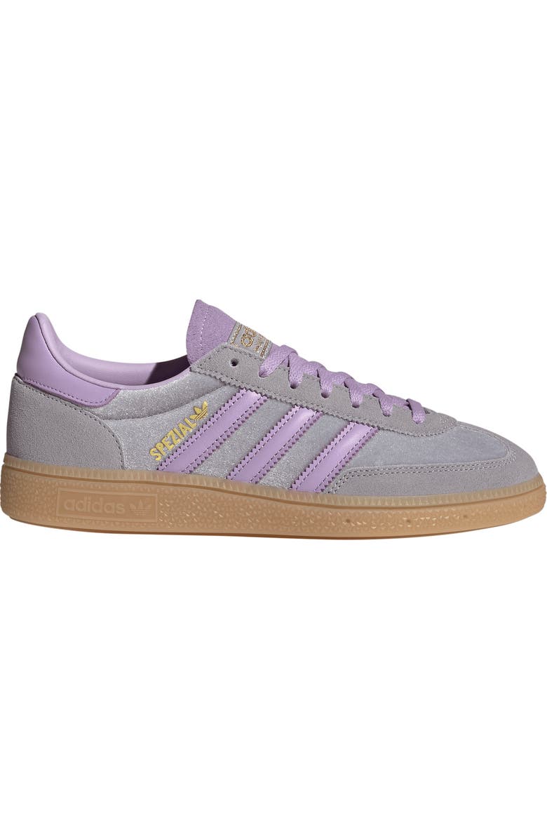 adidas Handball Spezial Sneaker, Alternate, color, Glory Grey/ Powder Plum/ Gum