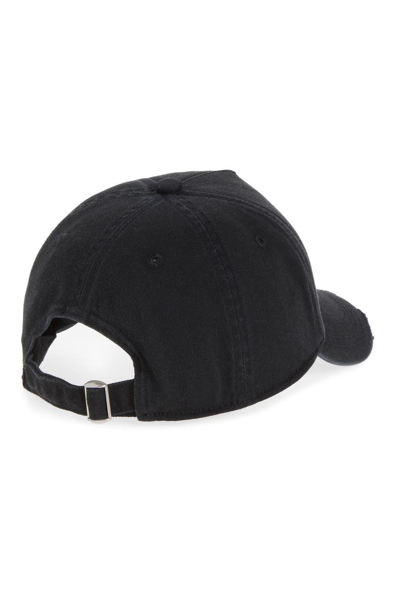 Crest Embroidered Baseball Cap, Alternate, color, BLACK