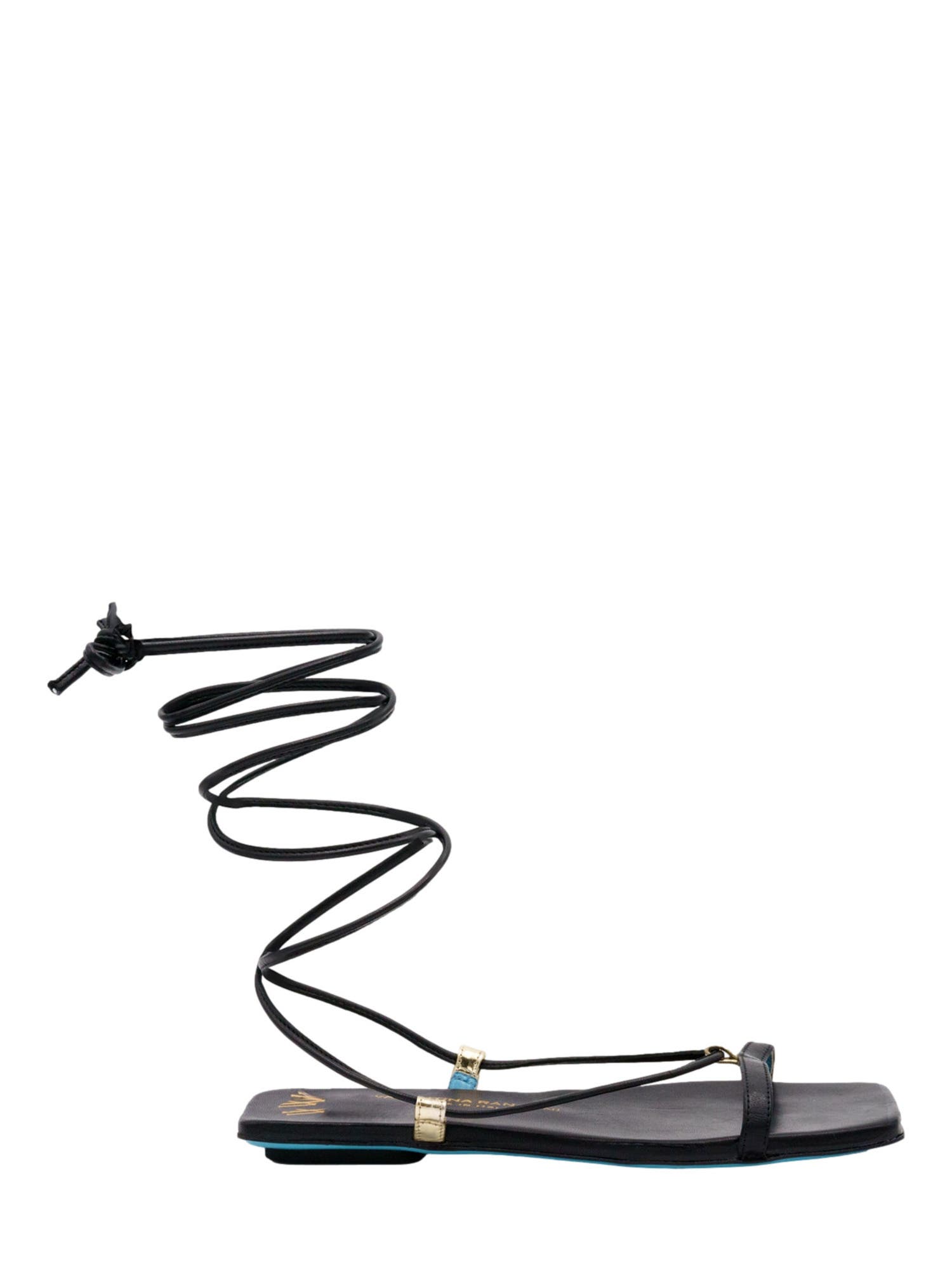 Valentina Rangoni Callisto Ankle Wrap Sandal, Alternate, color, Black