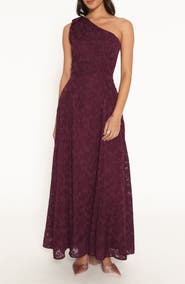 Petal & Pup Astarla One-Shoulder Maxi Dress