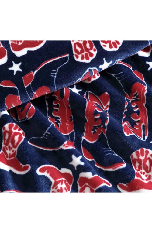 Wrangler Knockin' Boots Ultrasoft Plush Throw In Multi