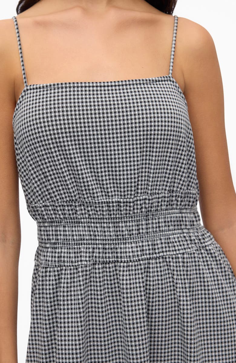 VERO MODA Tilly Gingham Sundress, Alternate, color, Black Checks Gingham