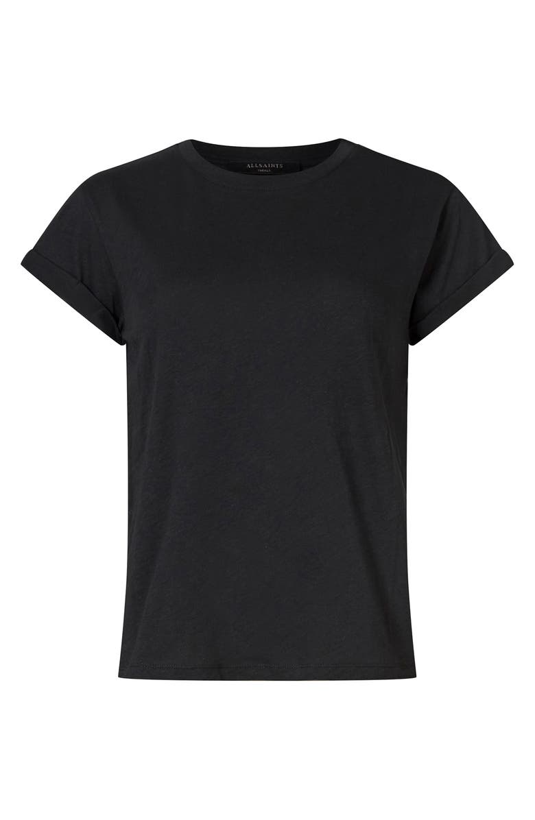 AllSaints Anna Cotton T-Shirt, Alternate, color, Black
