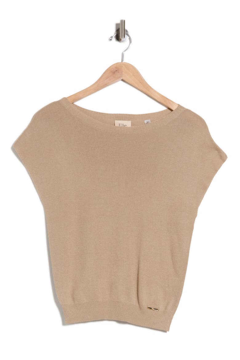 Extended Sleeve Crewneck Sweater, Alternate, color, SAND BROWN